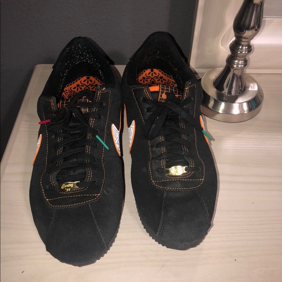 nike cortez day of the dead on feet